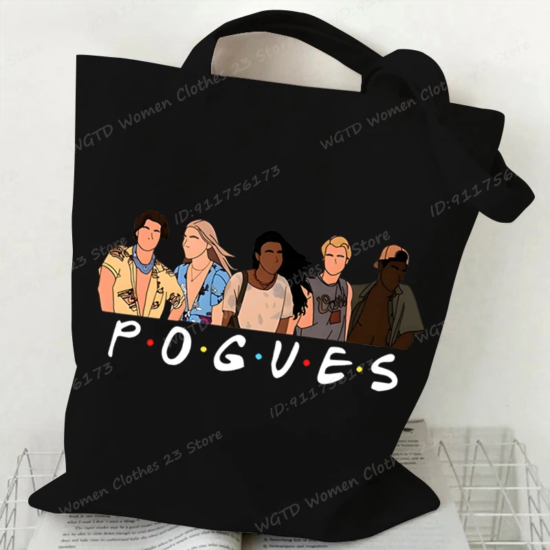 

Женские сумки-тоут с принтом Outer Banks Pogue Life, забавная винтажная сумка для покупок, дорожная сумка на плечо, сумки для ТВ-шоу