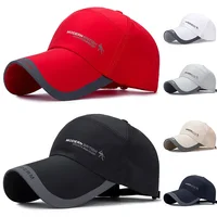 Gorra de béisbol para deportes al aire libre para hombre y mujer, gorra con visera para correr, transpirable, de malla de secado rápido, ala larga, protector solar, verano 2025