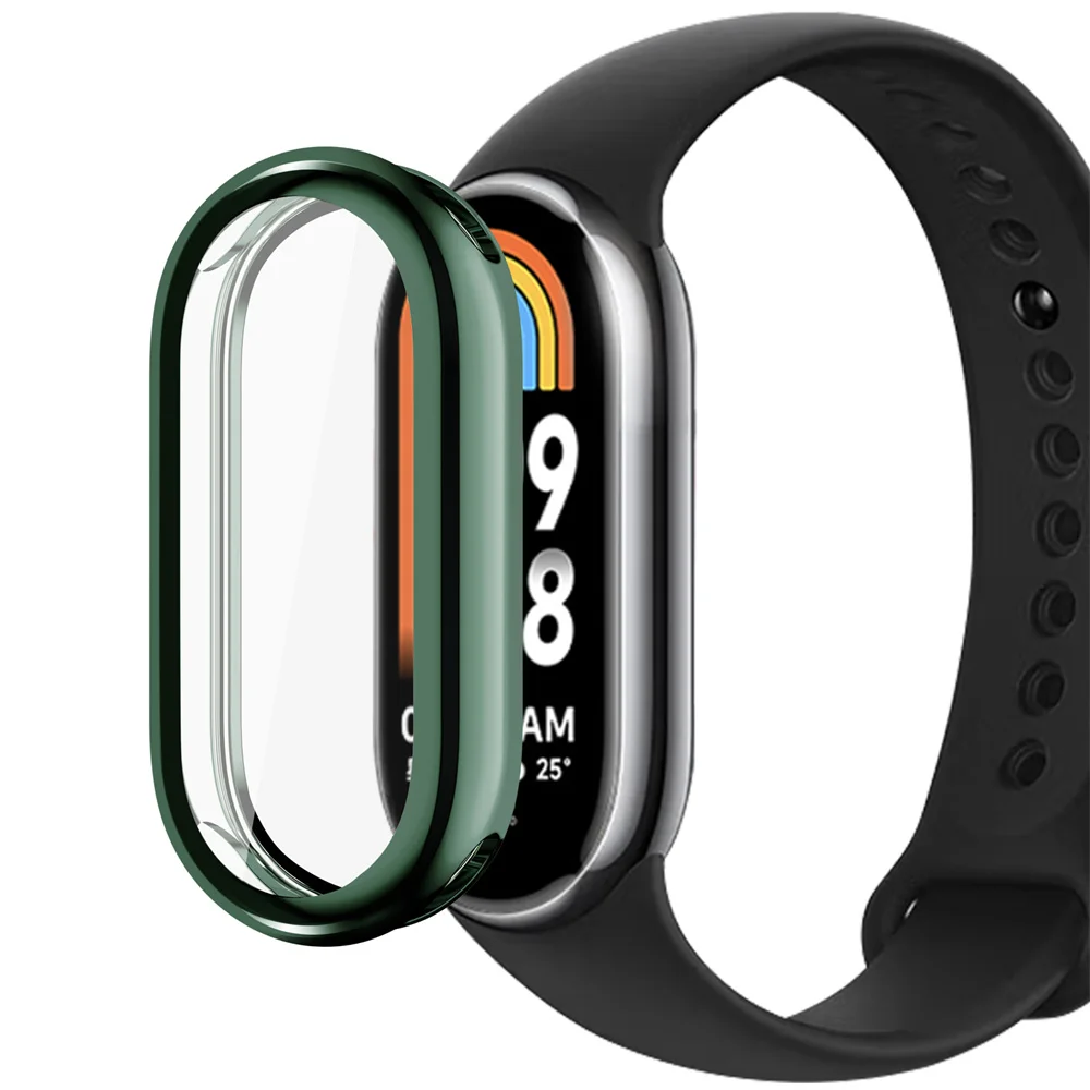 Étui de protection pour montre Xiaomi MI Band 8, housse de protection d'écran pour Xiaomi Band8, coque entièrement douce et légère, accessoires