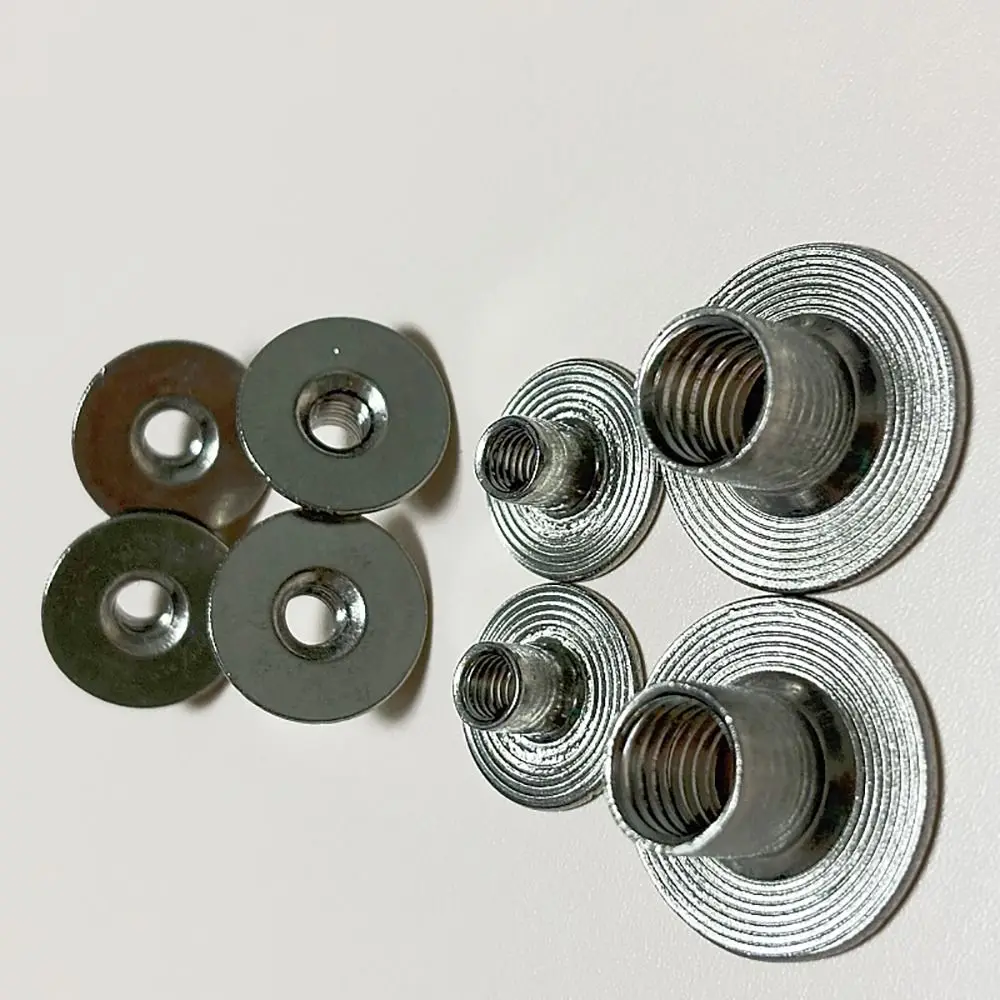 30Pcs M6 M8 Tee Nut Carbon Steel Through Hole T-Shaped Weld Nut 6-20mm Height Female Thread Flange Insert Nut