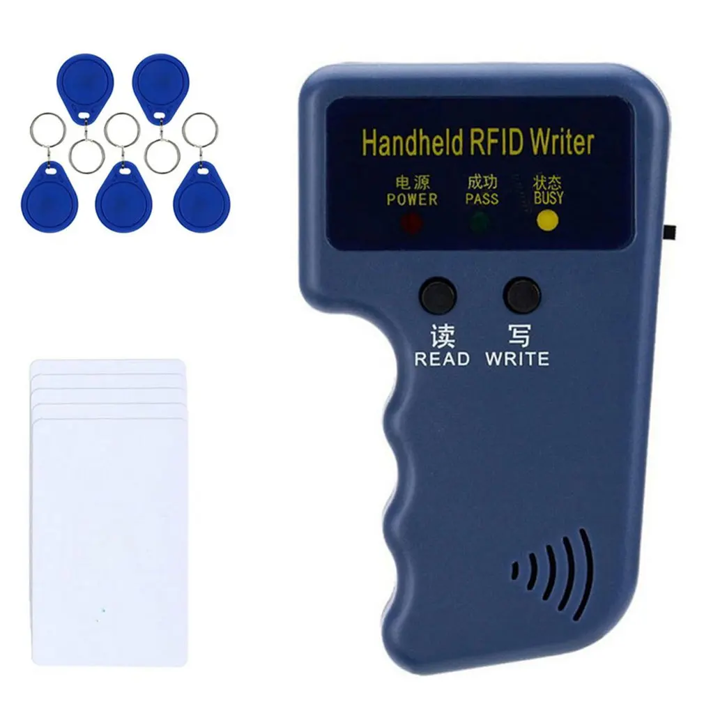 Lecteur de carte RFID, copieur, graveur, programmateur, identification réinscriptible, porte-clés, étiquettes, portable, 125Khz, livraison directe