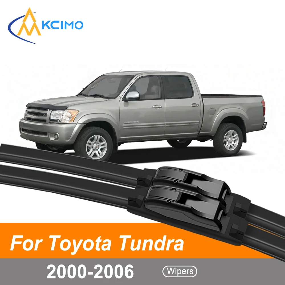 

Front Windshield Wiper Blade Set For Toyota Tundra XK30/XK40 2000-2006 All-Season Rubber Streak-Free Cleaning Wipers (Pair of 2)
