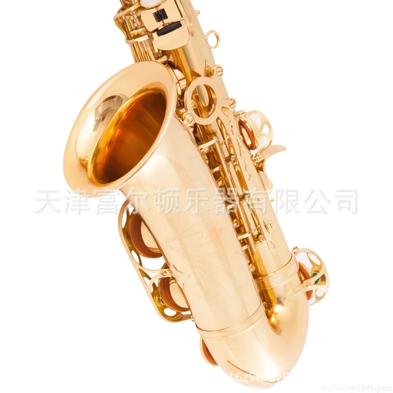 Eb Alto New Saxophone High Quality Brass Gold Lacquer E Flat Alto Sax Woodwind Instrument With Carrying Case and Accessories