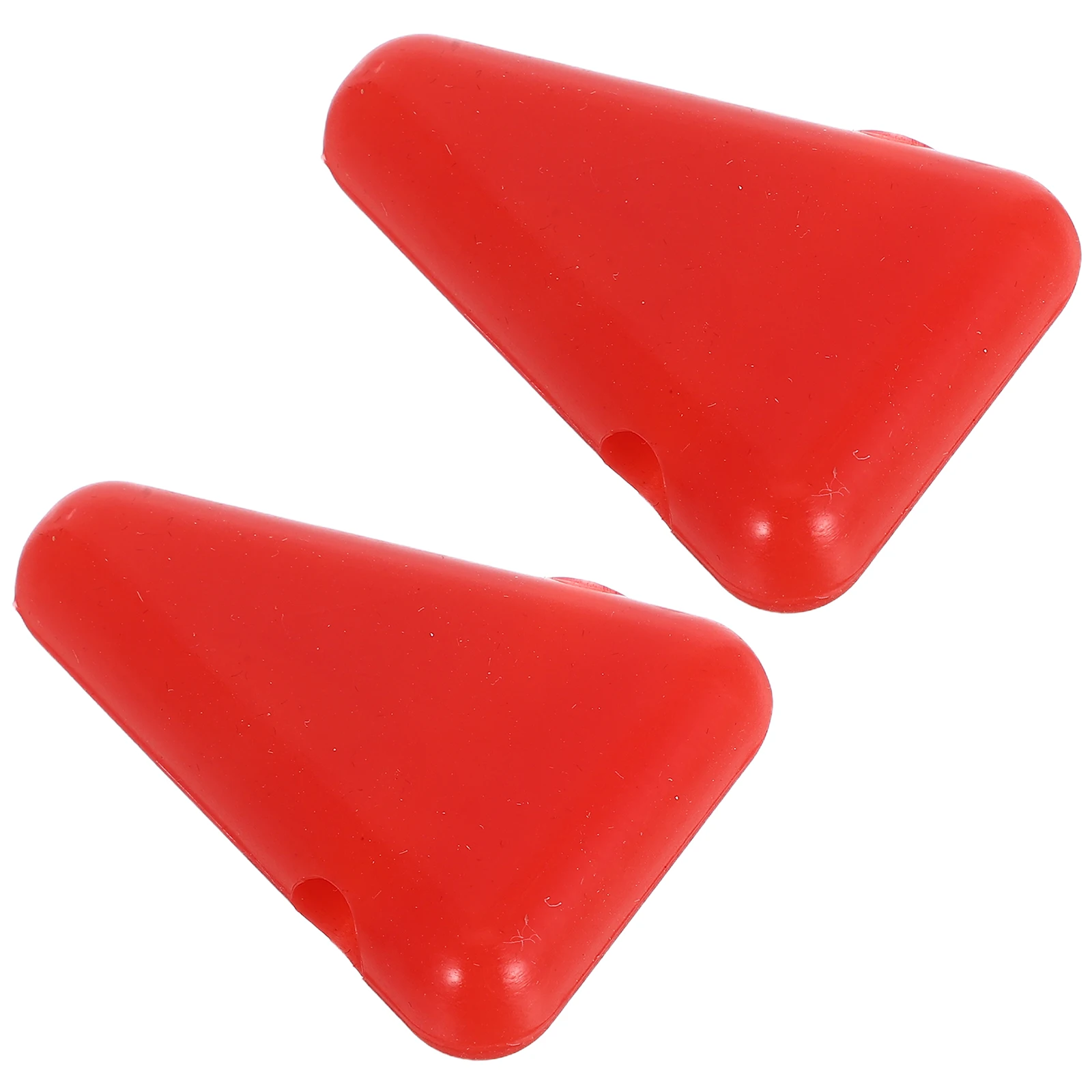 

2 Pcs Tuning Fork Holder Protective Base Red Silica Gel Silicone Stabilizer Forks