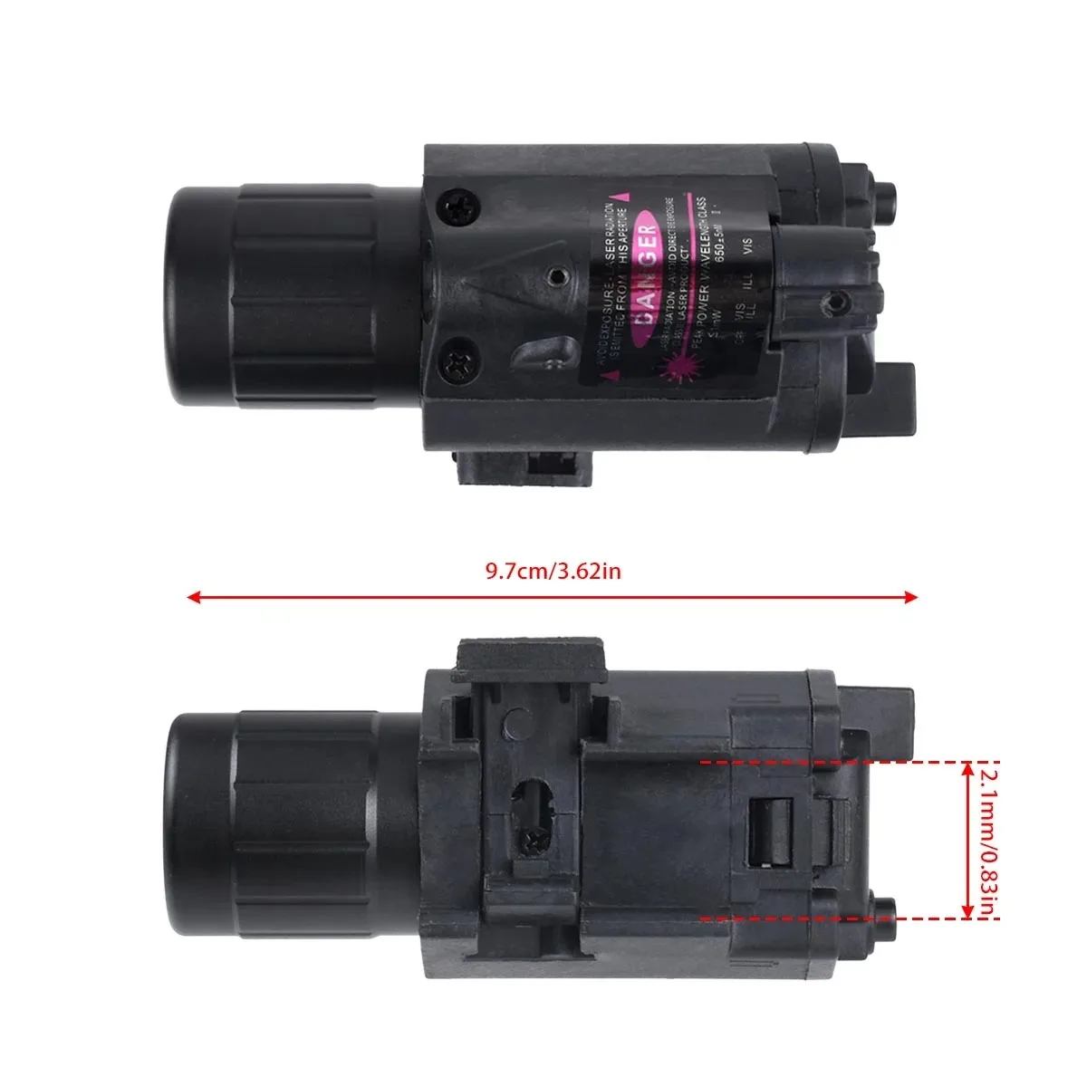 Linterna táctica láser rojo interruptor remoto para Glock 17 19 - imagen 5