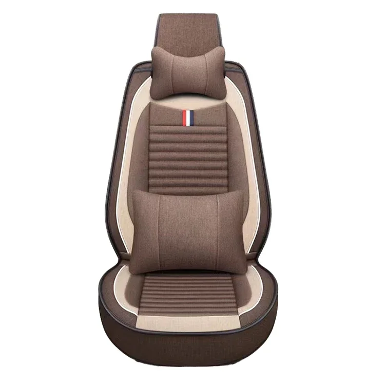 New Product Boom Car Seat Covers Universal Set Linen Car Seat Cover