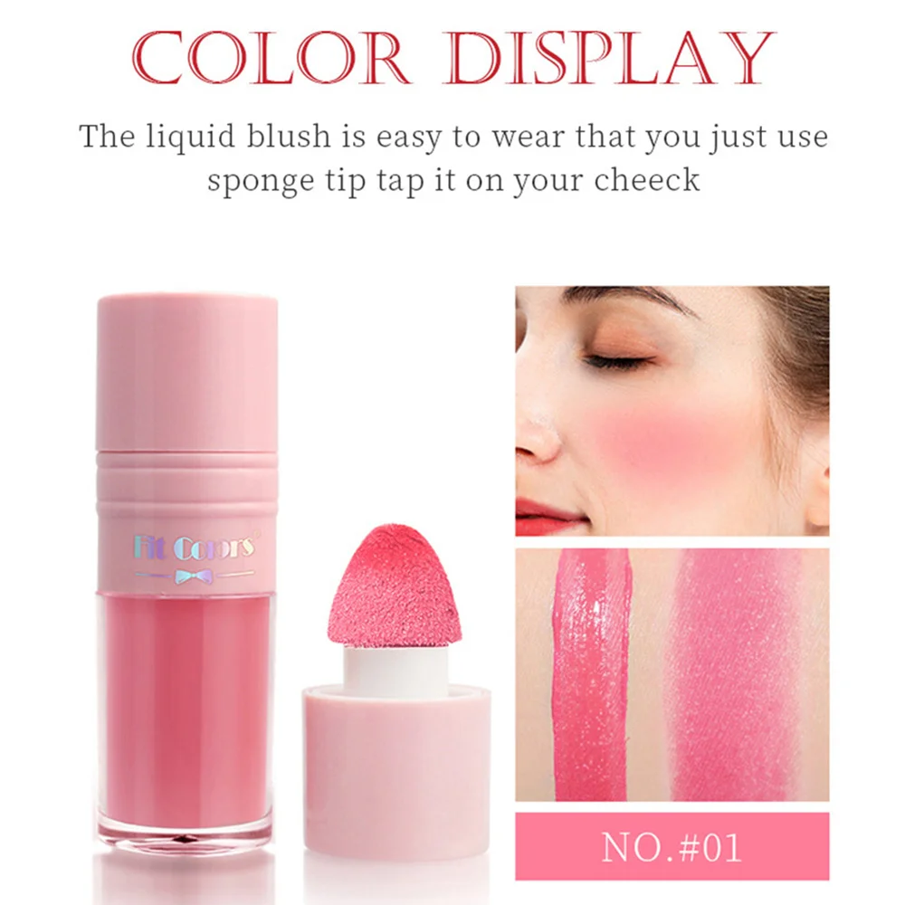 Long-lasting 3 Colors Rouge Natural Liquid Blush Beauty Rouge Water Waterproof Face Makeup Wearing Makeup No Fading Smooth Blush