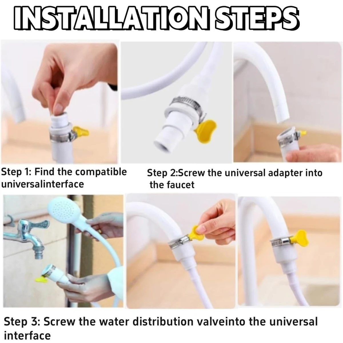 صنبور موسع رأس دش خارجي غسل الشعر الحيوانات الأليفة الاستحمام متعدد الوظائف المحمولة عنبر فوهة دش بسيطة