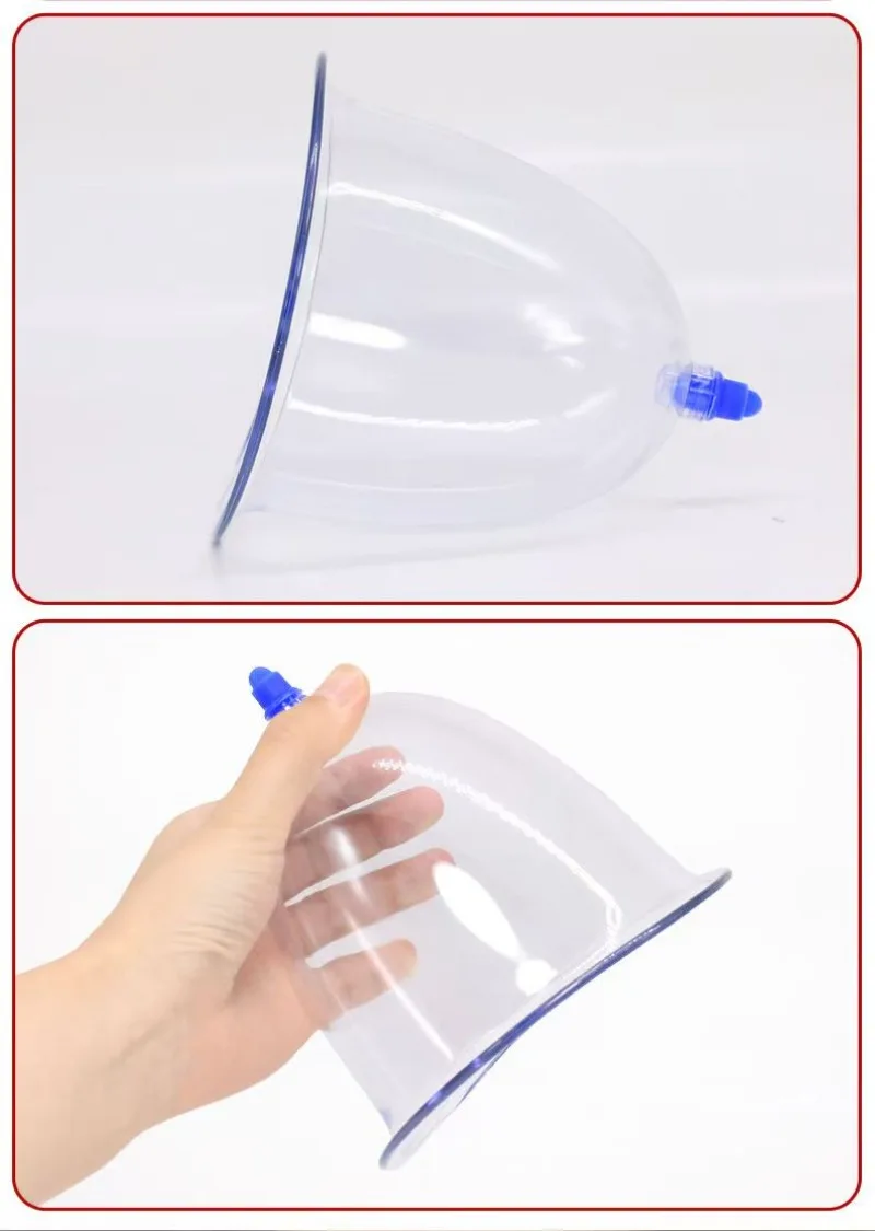 Oversized Large L Size 13cm14.5cm Chest Abdomen Buttocks Pumping Vacuum Cupping Device Home Beauty Salon Body Massage Cupping