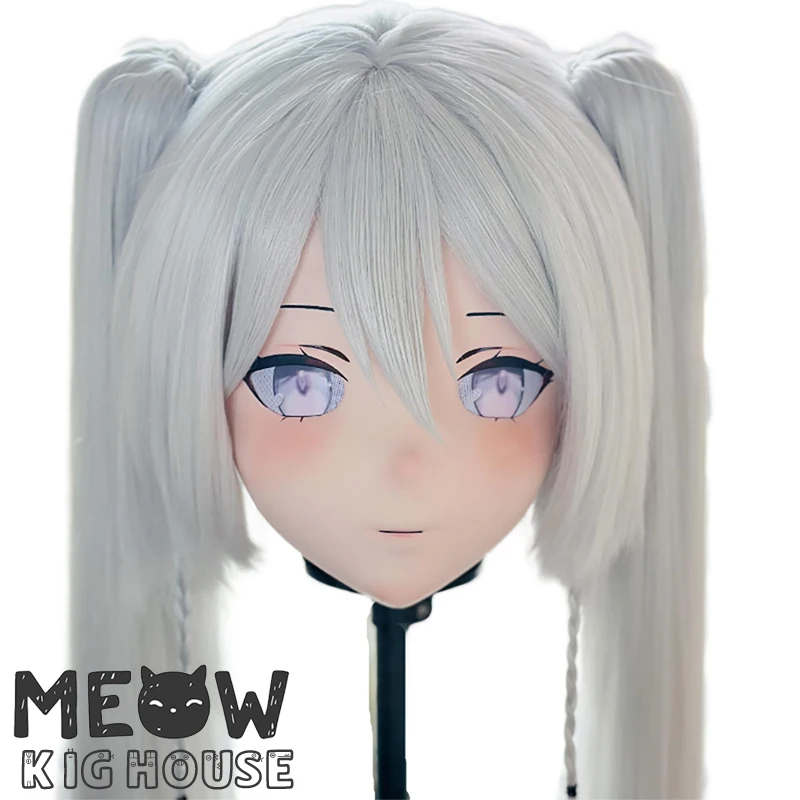 

(MEO477) Customize Handmade Full Head Lockable Crossdress Male to Female Japanese Cartoon Anime Game Character Kigurumi Mask