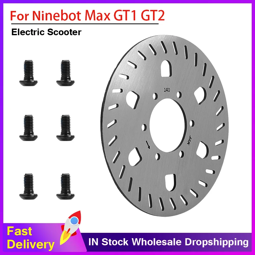 140MM Brake Disc with 6 Screws Hole for Segway Ninebot GT1/GT2 Super Powerful Electric Scooter Disc Brake Disc Accessories