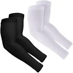 OutdoorEssentials UV Sun Protection Compression Arm Sleeves Tattoo Cover Up Cooling Athletic Sports Sleeve for Football