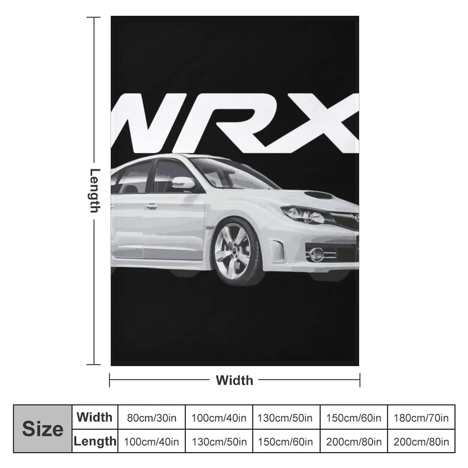 JDM WRX GH RALLY HATCHBACK Throw Blanket couch cozy soft plush fuzzy picnic outdoor blanket