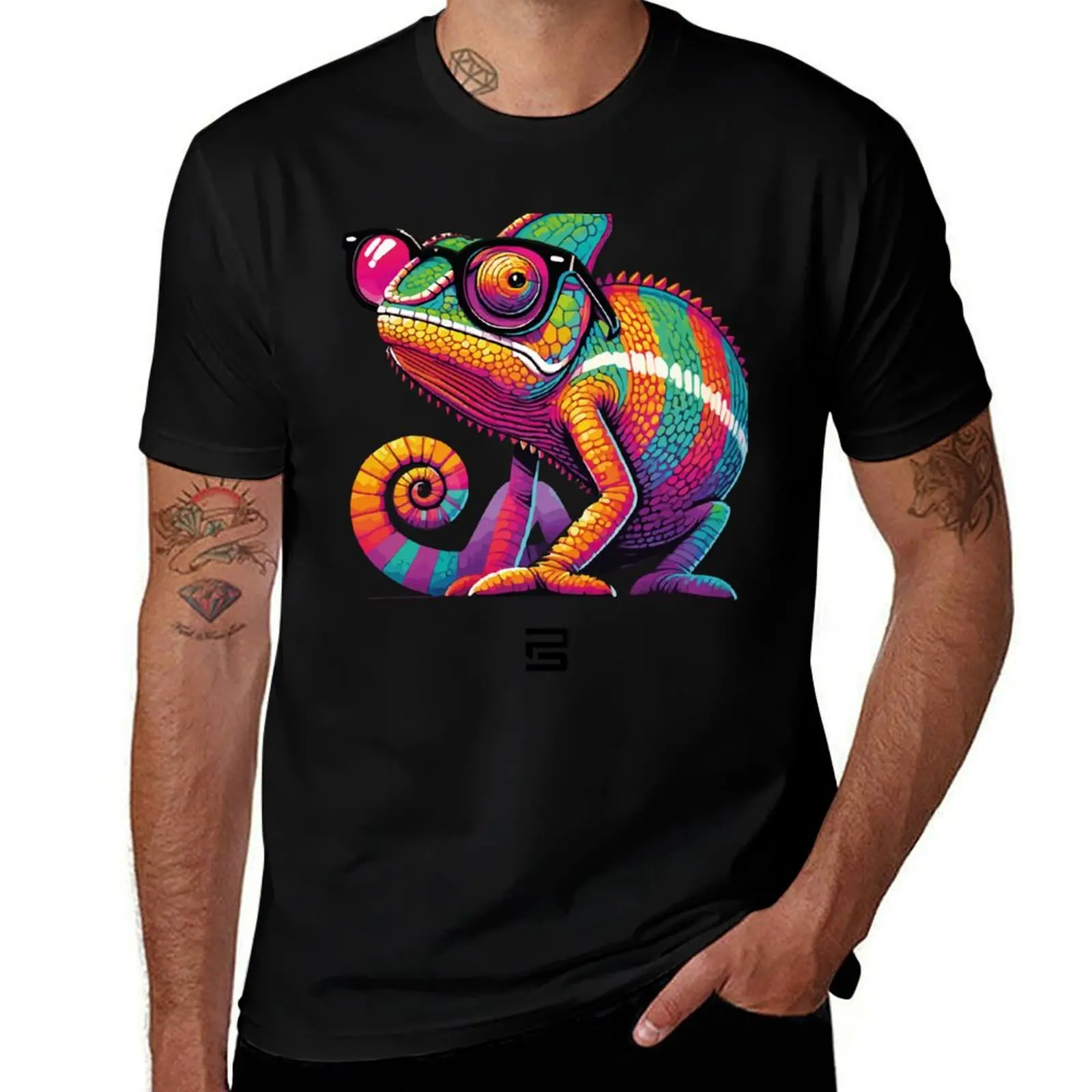 

cameleon T-Shirt animal prinfor boys oversized graphic tee essential t shirt mens designer clothes