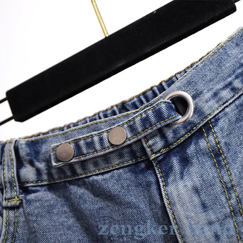 Spring big size women\'s clothing 6XL 5XL 4XL 3XL new Korean jeans loose wide leg stretch waist pants plus size high waist jeans