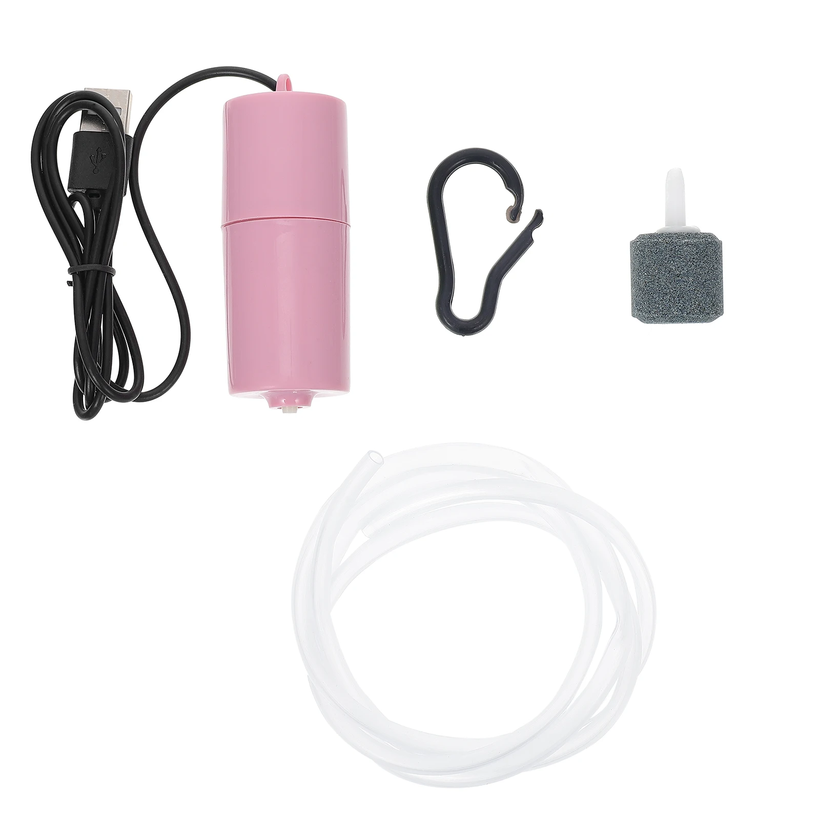 

USB Aquarium Air Pump Oxygen Tool for Fish Tank 1PC White Small Size Lightweight Portable Aerator Home Use Pet Supply
