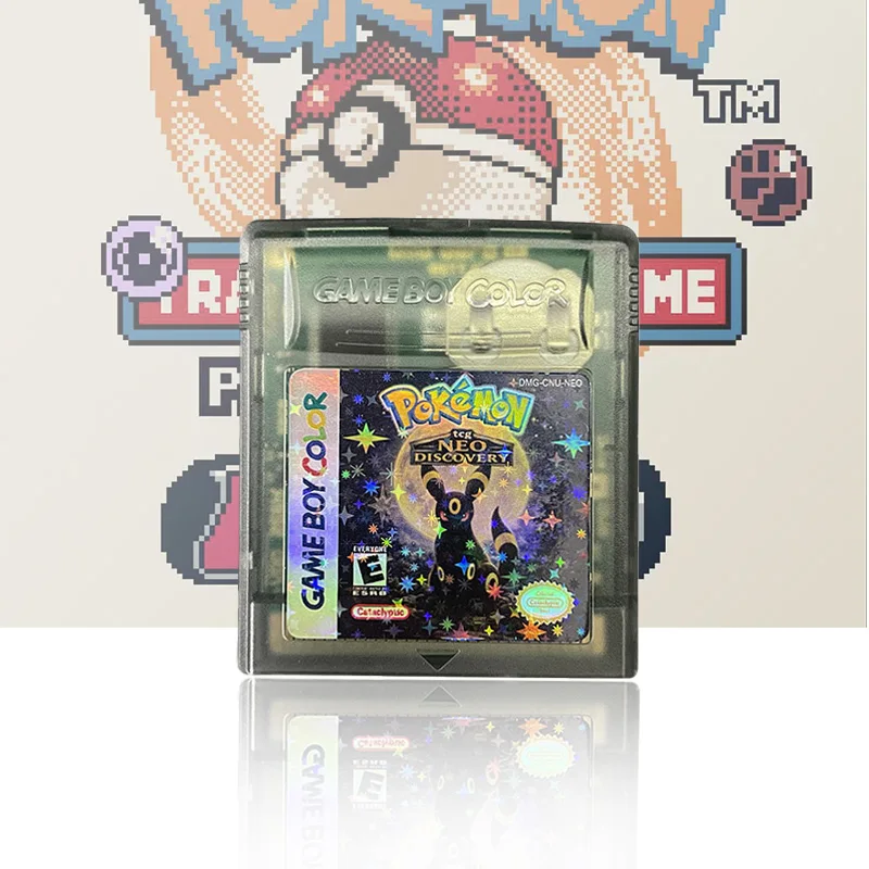 USA Englisch Pokemon TCG NEO Discovery Spielmodul ROM-Hack für GBC