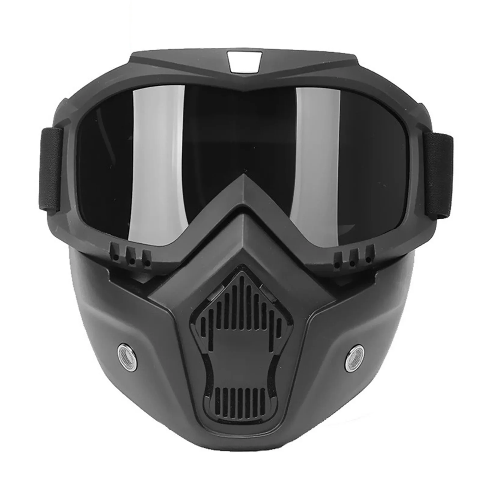 Mortorcycle maschera per il viso occhiali ad alta definizione con filtro per la bocca per casco Open Face Motocross Eye Face Protector