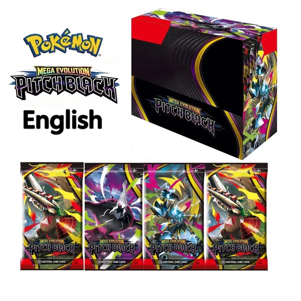 2026New ##Pokémon Mega Evolution Pitch Black Booster Box Cards ASCEND HEROES Phantasmal FLAMES 151 English Booster Battle