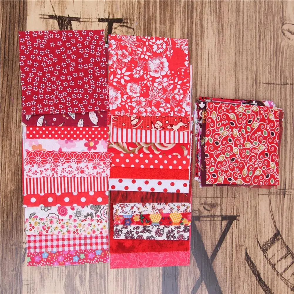 50Pcs 10x10cm Printed Cloth Handmade Patchwork Quilting Patchwork Doll Clothing Sewing Fabric Sewing Craft Supplies