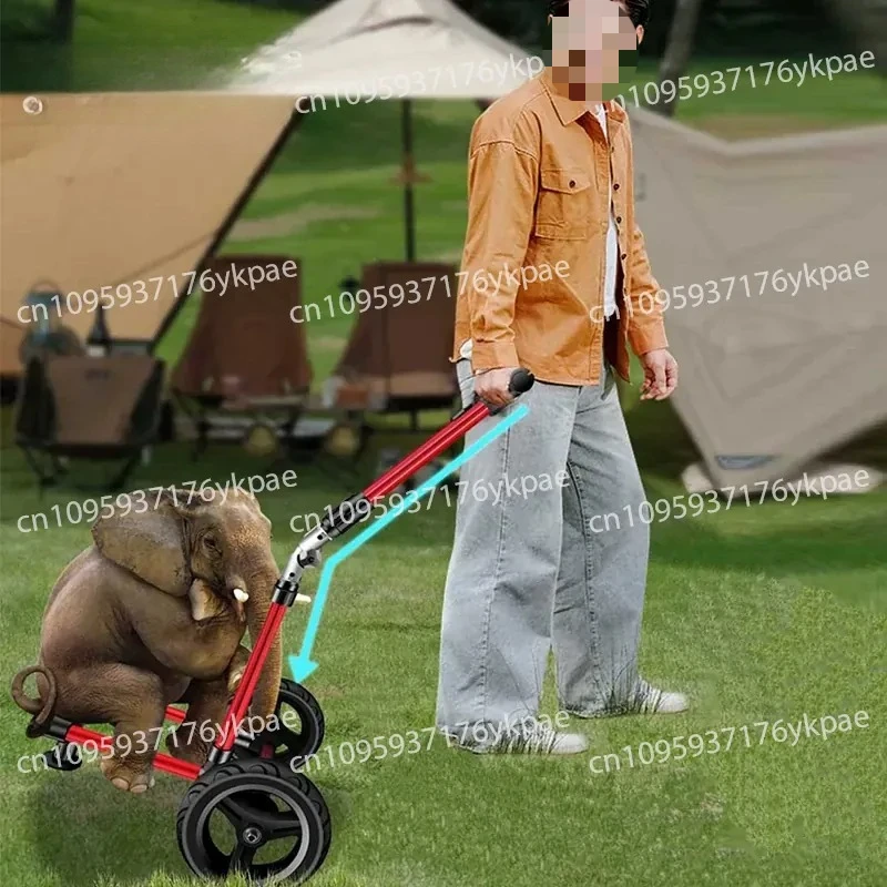 Electric Vehicle Trailer Bicycle Rear Trailer Camping Fishing Camping Outdoor Riding Inflatable Wheel Trailer