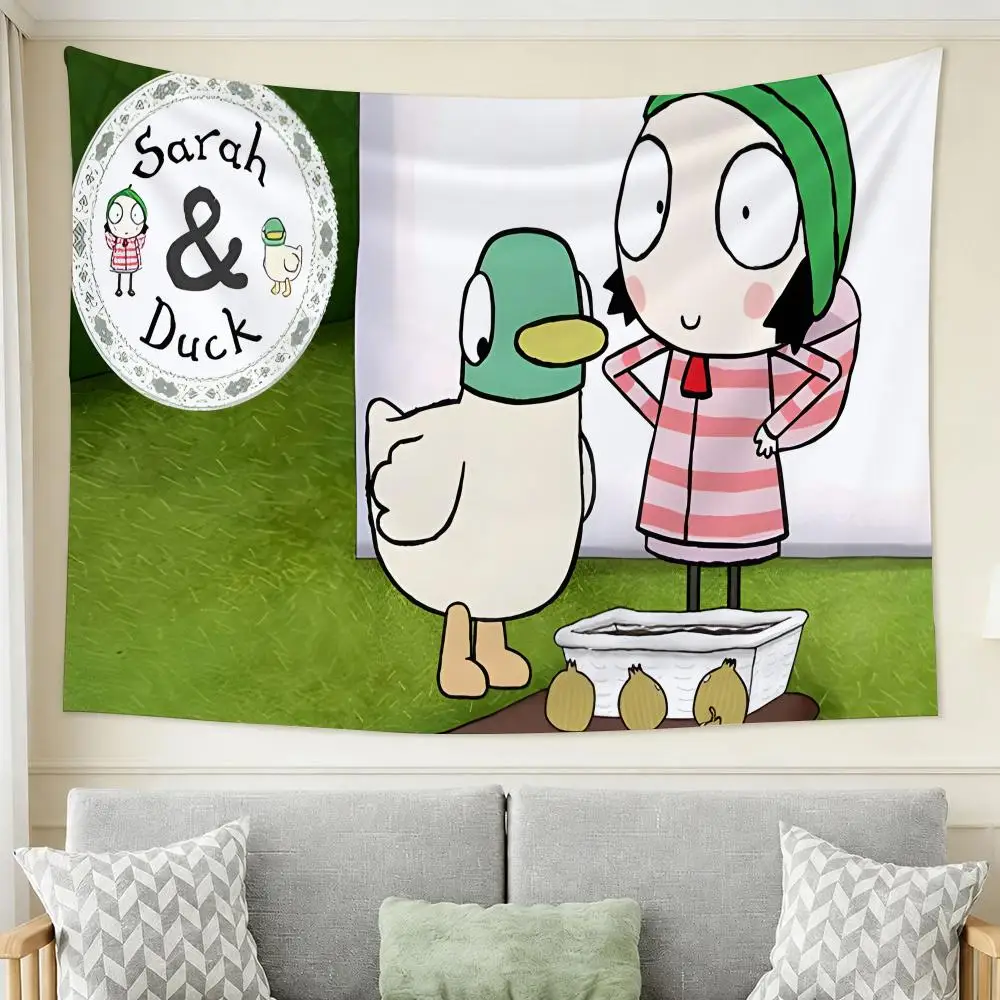Sarah & Duck Tapestry Tapestry Wall Hanging For Bedroom Dorm Living Room Decor Aesthetic