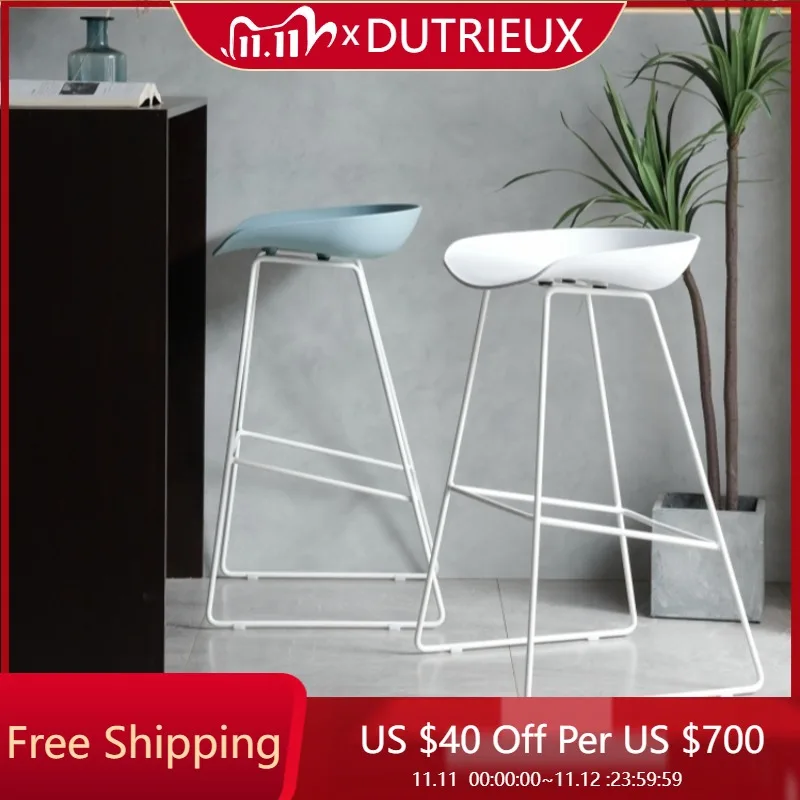 

Minimalist Metal Bar Chairs Island Iron Nordic Industrial Bar Stools Relaxing Waiting Sillas Altas Para Barra Home Decoration
