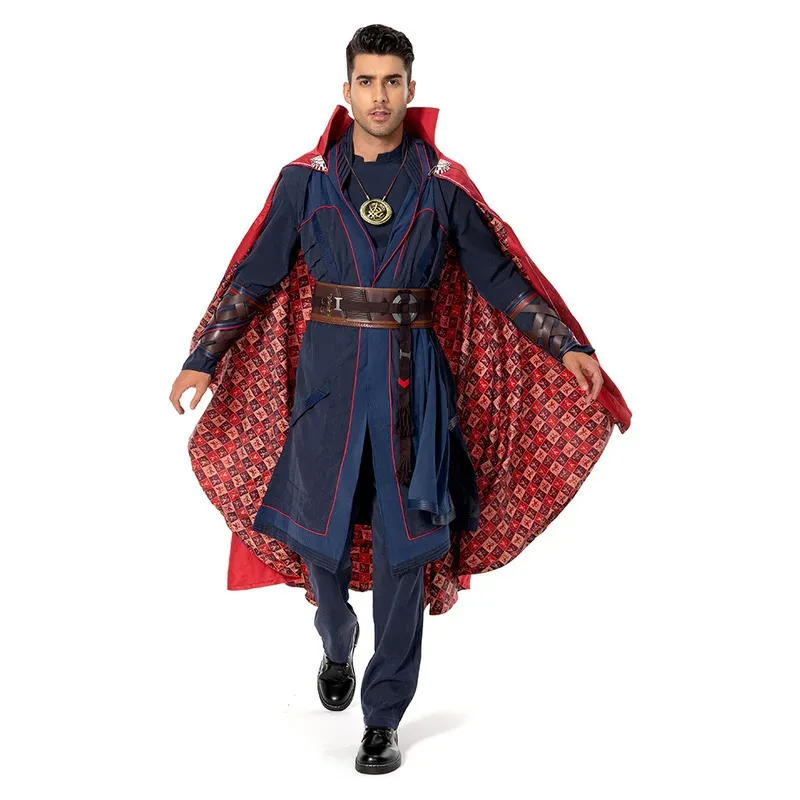 

Male Doctor Cosplay Multiverse of Madnes Costume TV Halloween Fantasy Adult Men Cloak Belt Pants Outfits Disguise 8;c'4,t;6.j'2;