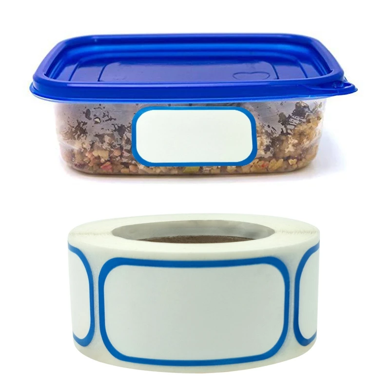

300Pcs Sticky Food Dates Labels Blank Stickers Easily Identify for Glass Jars Cans Plastic Bottles Home Restaurant Use