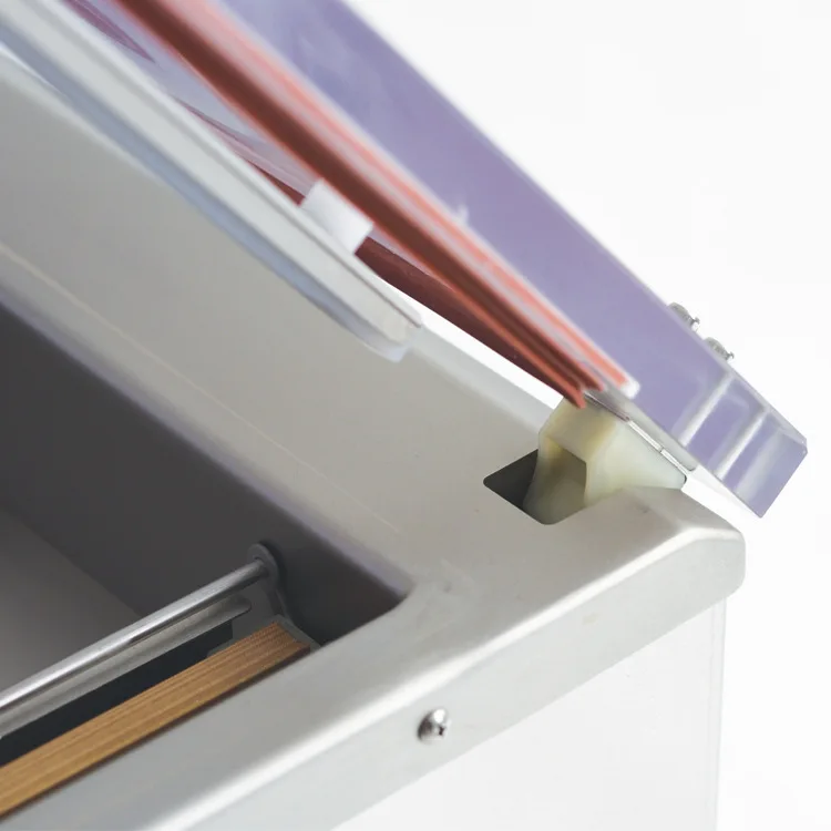 Vacuum plastic sealing machine for vertical bill vouchers financial system