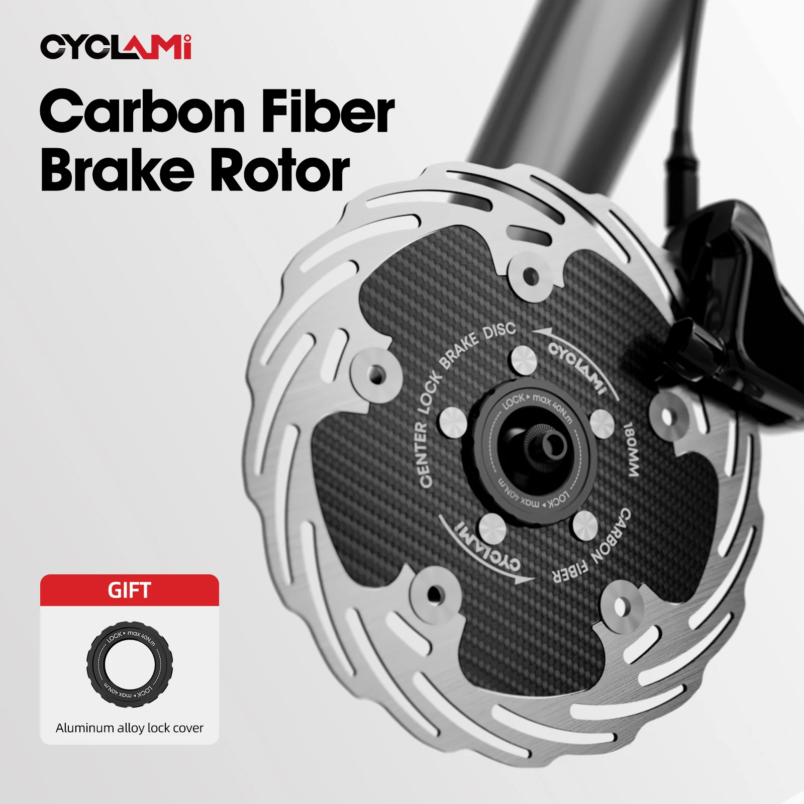 

CYCLAMI Дисковый ротор с центральным замком Велосипедный тормоз Сильное рассеивание тепла Плавающий ротор 160 мм 180 мм MTB Дорожный дисковый тормоз