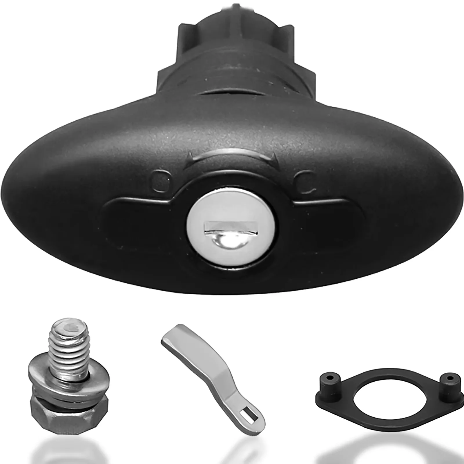 2 قطعة أقفال قذيفة التخييم RV ، قفل مقبض Rv T لباب التخزين ، شاحنة صغيرة وقارب ، المفتاح الأيمن على حد سواء جسم قفل سبائك الزنك الأسود #2