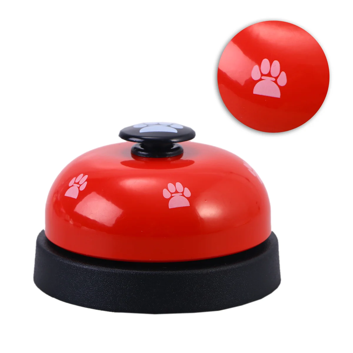 

Pet Dog Training Bells Flat Wide Button Loud For Puppy Potty Communication Device Red Black Easy Press Door Scratch