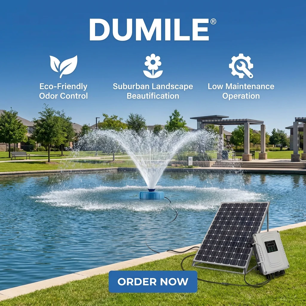 1.5KW DC/AC Solar Floating Dual-Purpose Lake & Garden Fish Pond Aerator Motor & Engine Powered Energy Saving Fountain Pump
