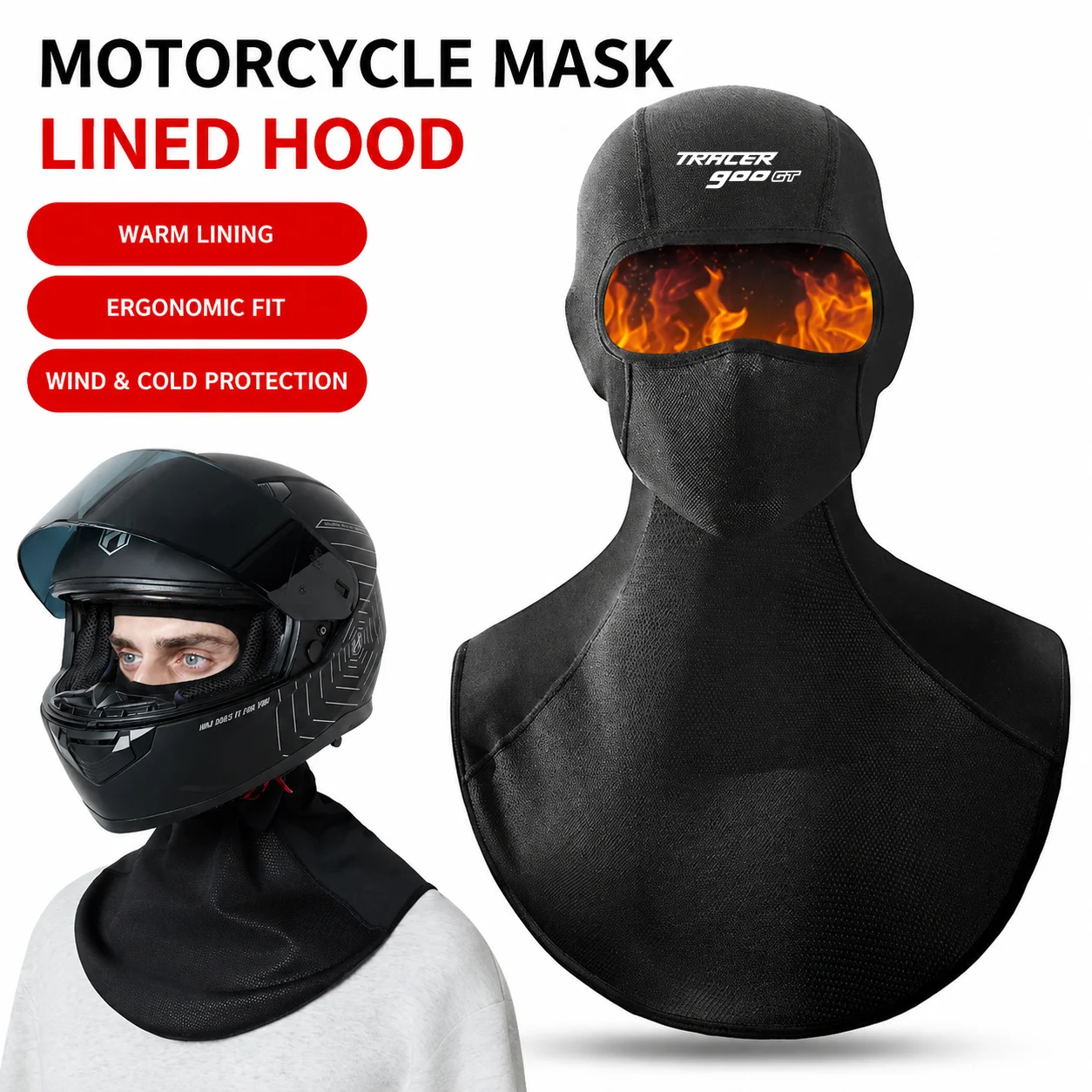 For YAMAHA TRACER 900GT 700GT 700 900 GT MT09 MT07 Motorcycle Head Cover Windproof Lining Mask Riding Cold Neck Ski Mask Winter
