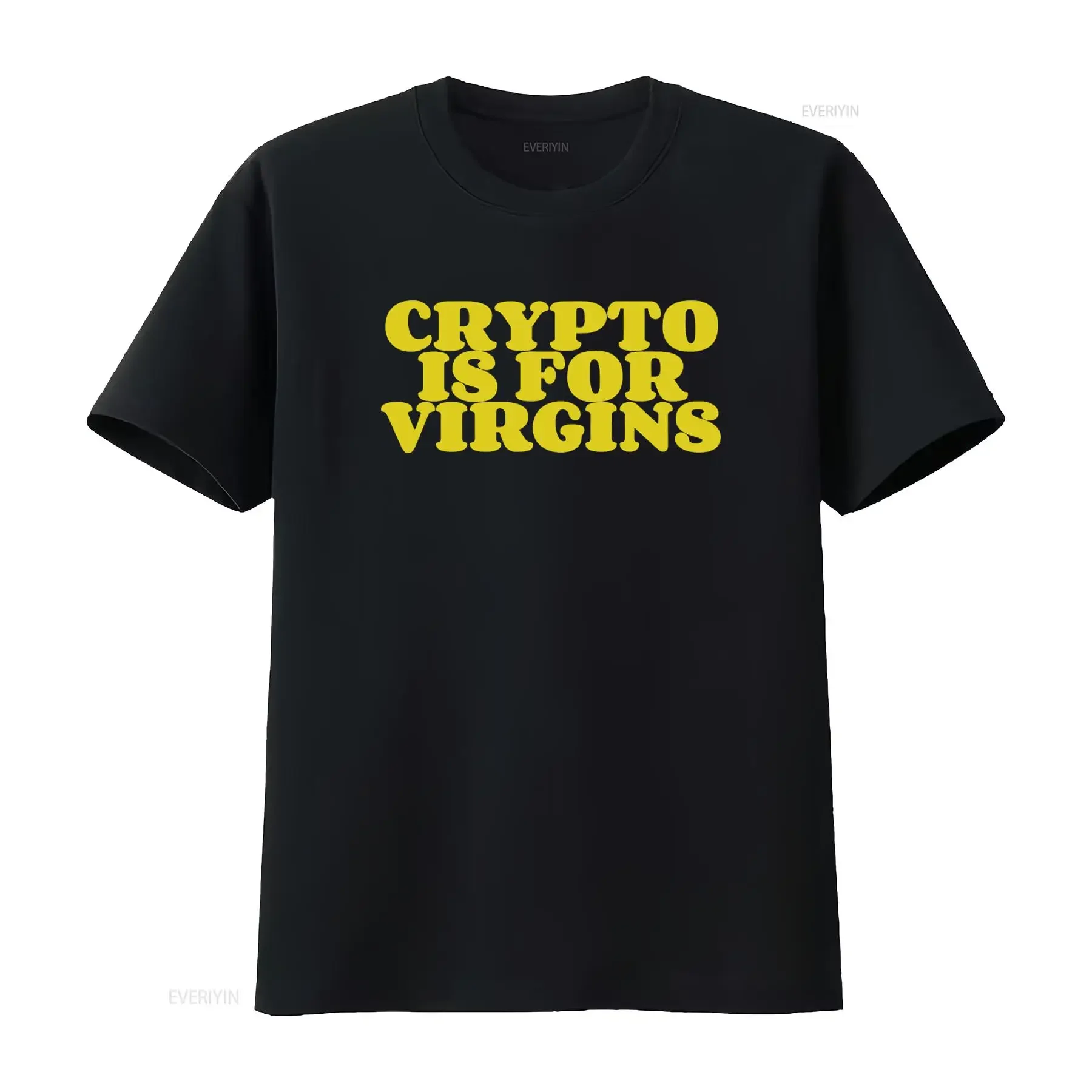 Crypto Is For Virgins T Shirt Bitcoin Nft Wallstreetbets Finance Stock Trader Bro Wallstreet Meme Ironic Go Hard vintage