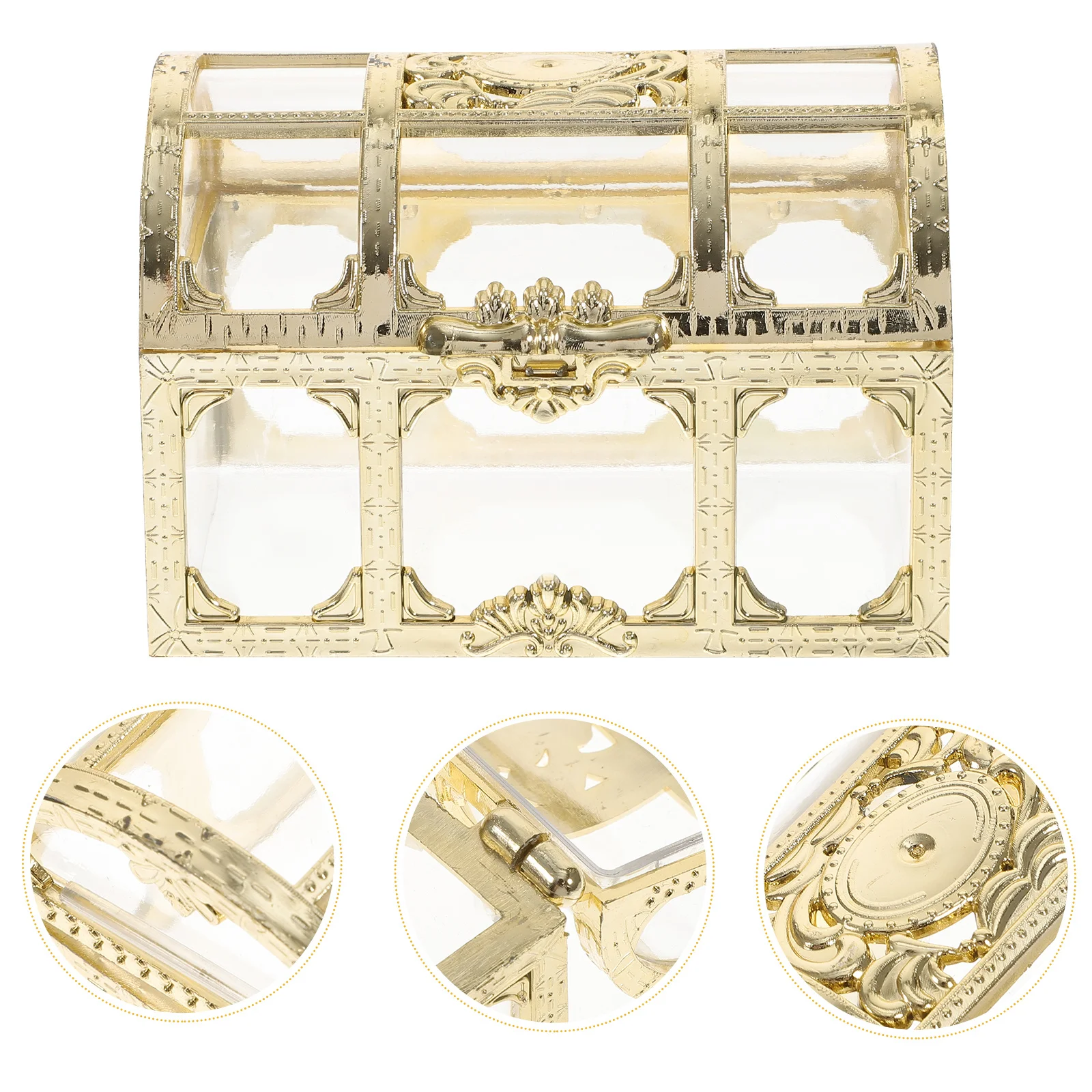 Coffre au trésor de Pirate en plastique, 4 pièces, mallette de rangement pour pièces de monnaie, organisateur de souvenirs pour enfants, cadeau d'aventure, boîte de Pirate pour enfants