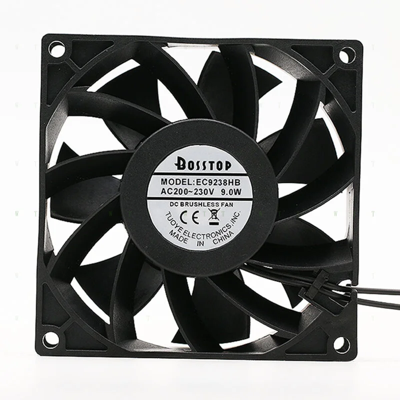 

H BOSSTOP EC9238HB 9238 220V 9.0W durable dual ball axial flow cabinet fan