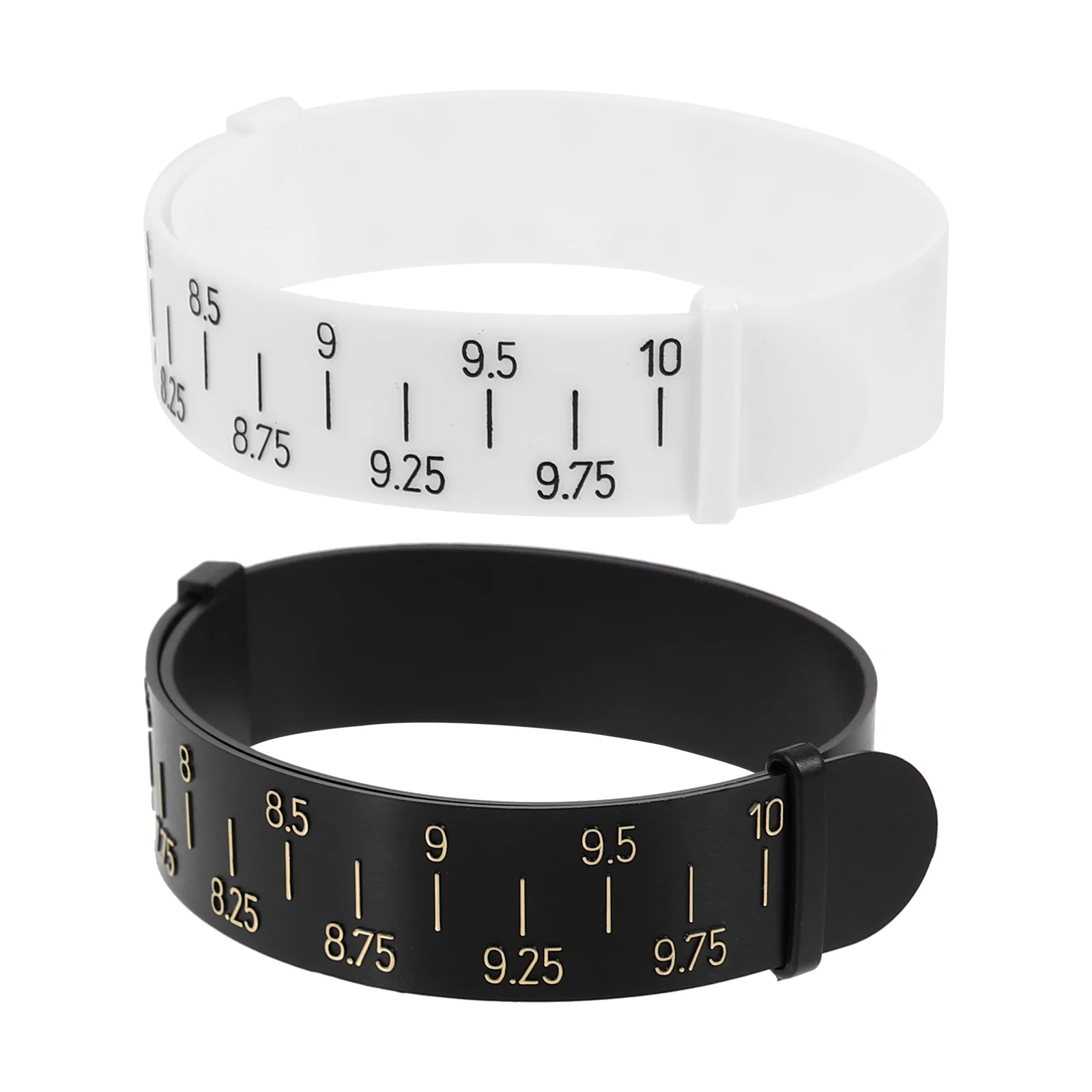 

2Pcs Bracelet Wrist Measuring Supply Black White Wrist Measuring Tool Portable Durable Jewelry Accessories