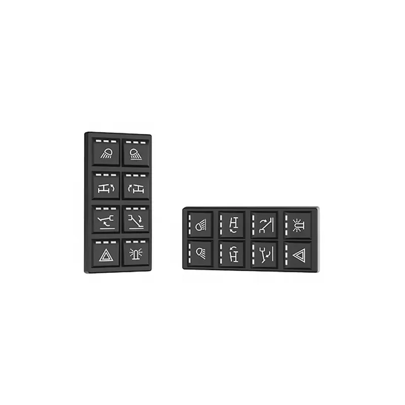MAF Automotive Electronic Backlit Silicone Keypad Intelligent CAN Bus 8 Keys Keypad Silicone Button Pad Plastic Keypad