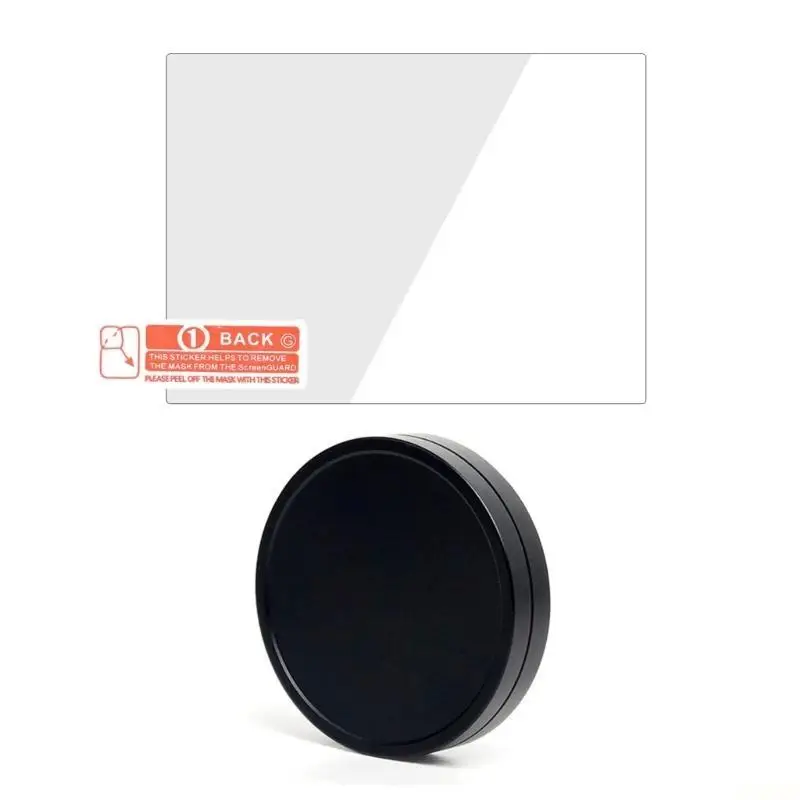 B03F Aluminum Protective Front Lens Caps 55mm Lens Protector for Evo Cameras Lens Caps Lightweight Tempered Glass Film