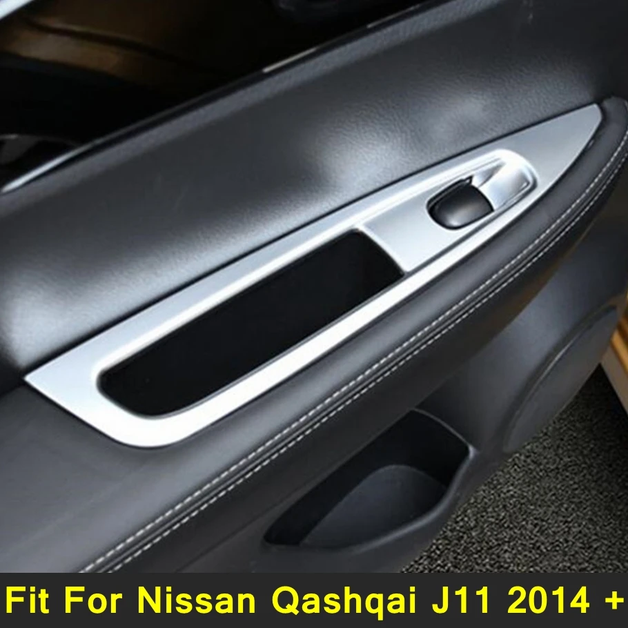 

Fit For Nissan Qashqai J11 2014 - 2020 Inside Door Handle Panel Surround Window Lift Switch Cover Trim Auto Interior Accessories