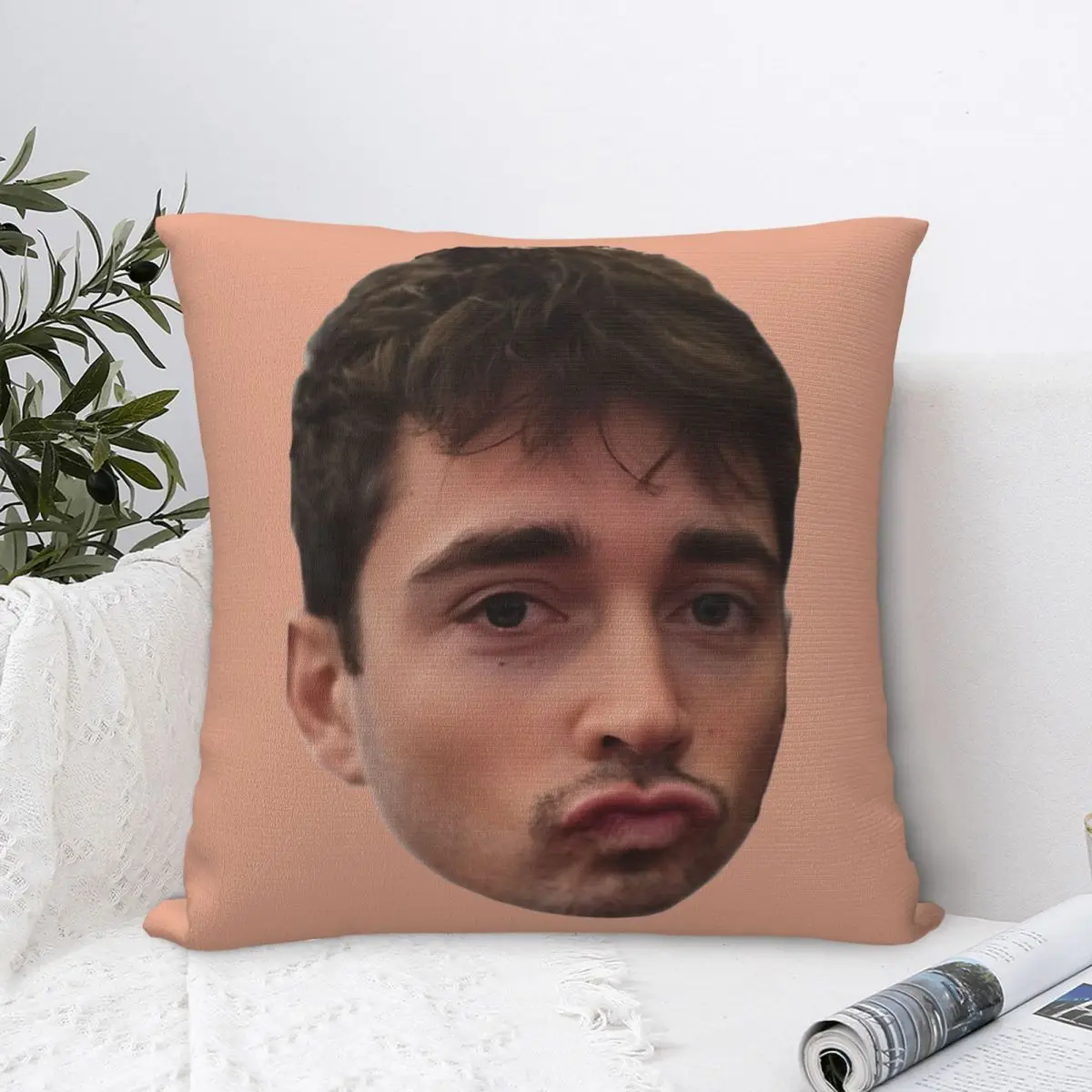 Charles Leclerc Kissy Face Pillow Case Cushion Covers Awesome Polyester Decorative Throw Pillow Case Cover Living Room 45*45cm