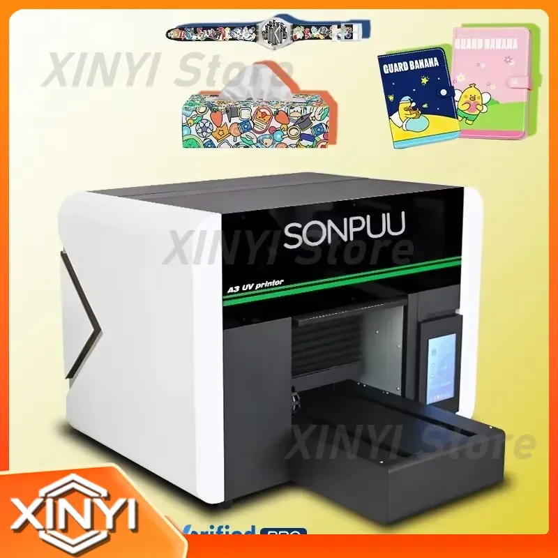 Factory Sale A3 Size UV Inkjet Printer XP600 Print Head for Printing Wood Metal Acrylic Glass Plastic Flatbed UV Printer