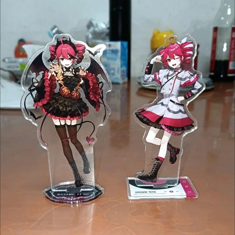 10cm Girl Kasane Teto Acrylic Standee Desktop Room Ornament Fans Birthday Gift Anime Peripherals Mini Exquisite Creative Unique view 4