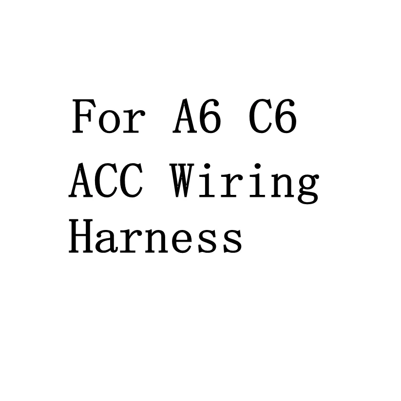 

ACC Wiring Harness For Audi A6 C6 Automotive Electrical Component Install Wires Cable