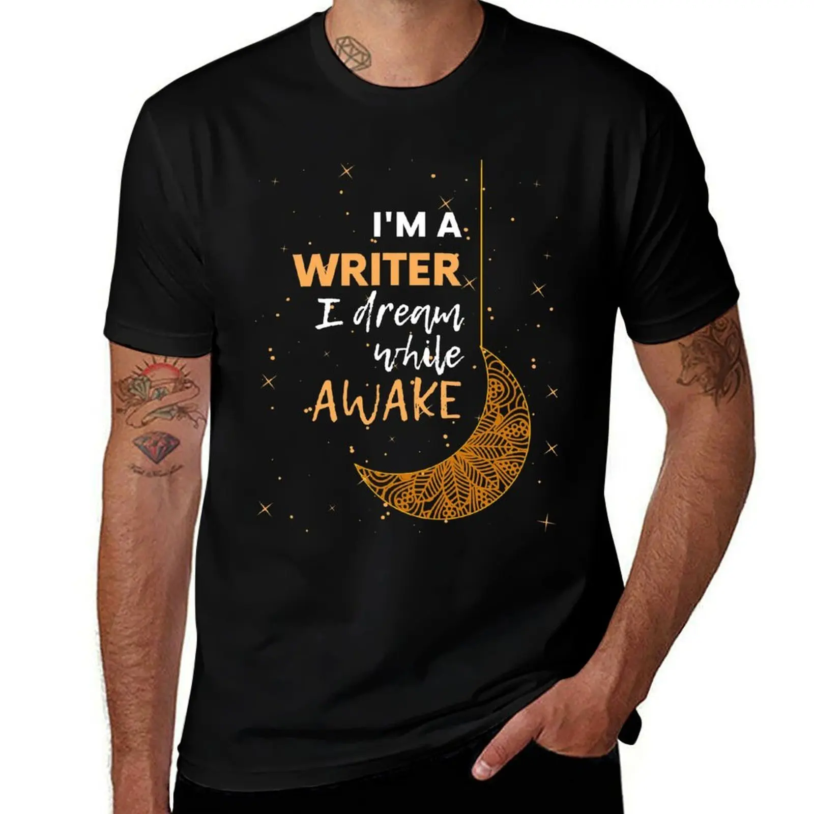 I'm a Writer I Dream While Awake T-Shirt Lightweight Print T-Shirt