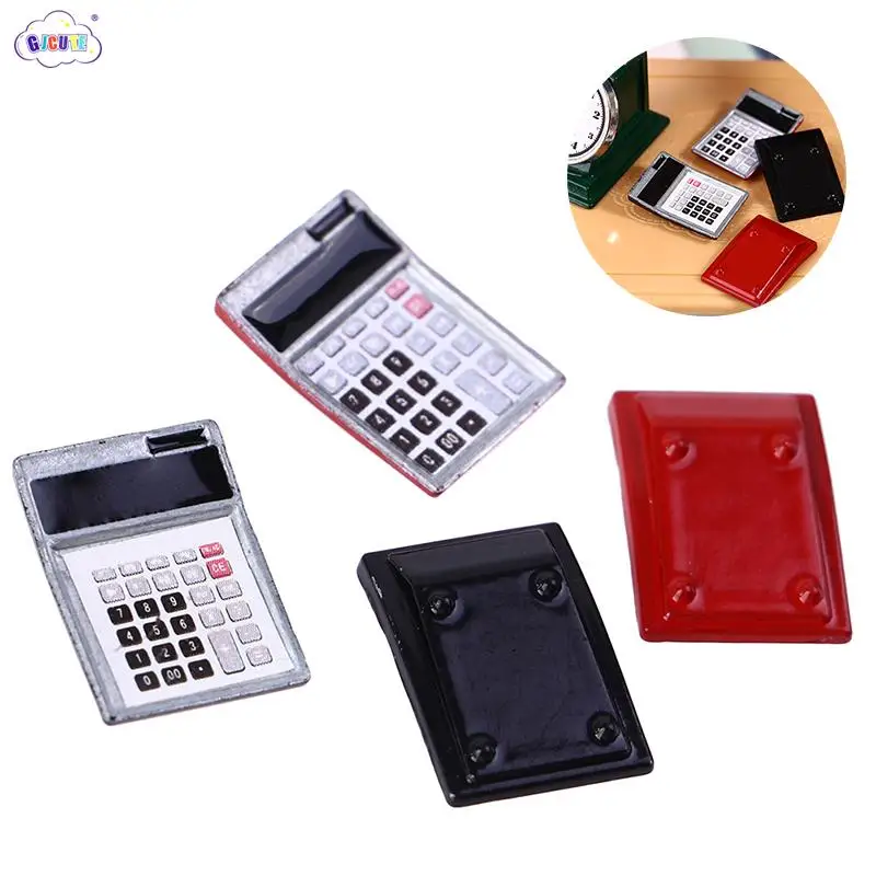 

1:12 Dollhouse Miniature Electronic Calculator Furniture Model Simulation School Learning Supplies Decor Accessories Toy