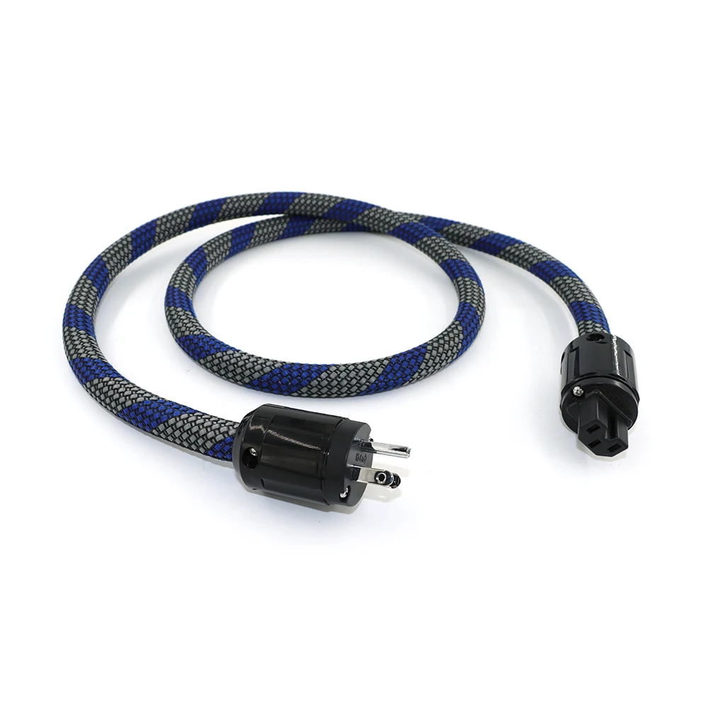 HI-End US AC Power Cable 3pins US/EU Plug Power Cord Audiophile  Power Cable CD Tube amplifer headphone