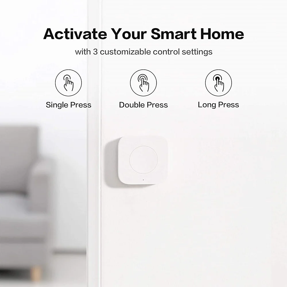 Aqara Wireless Mini Switch Zigbee Sensor One Key Control Button Smart Remote Control Home Automation for Homekit Xiaomi Mi Home